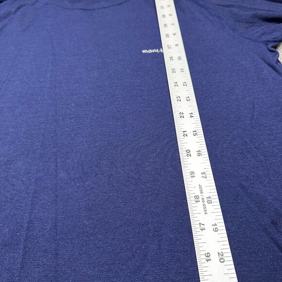 Montbell Merino Wool Navy Blue Baselayer Men's Size X-Large / Skiing / Winter - Picture 5 of 5